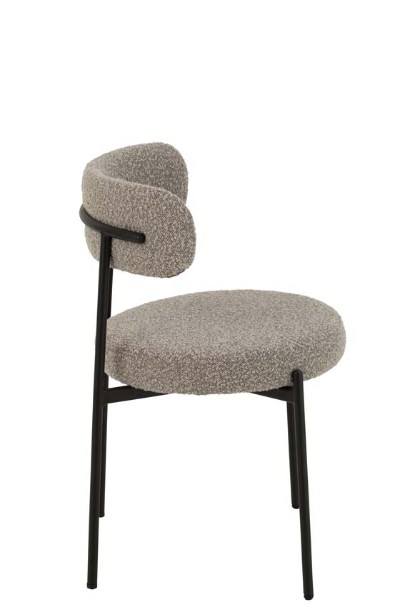 Stoel Boucle grijs
