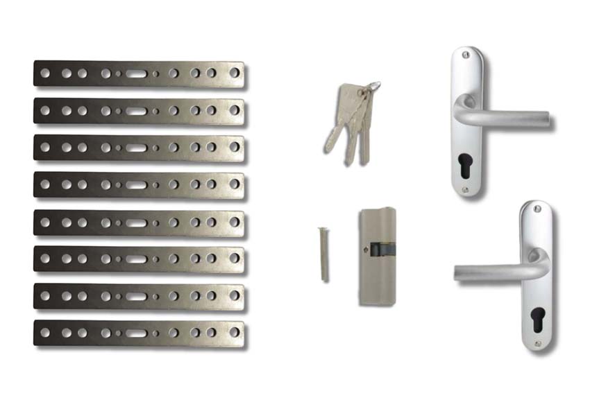 Set d'accessoires complet porte en bois Hanne blanche