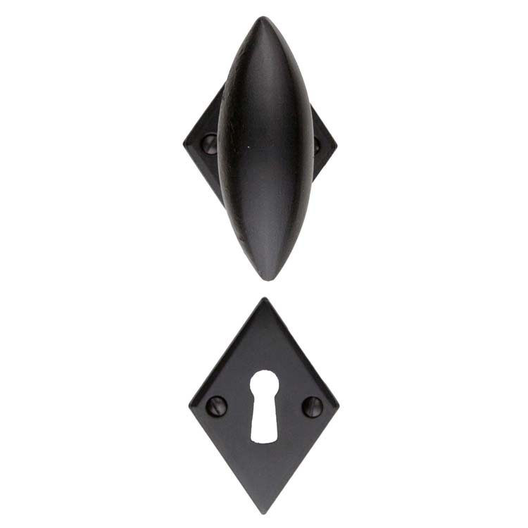Poignée de porte livorno font carreau rosace barbe