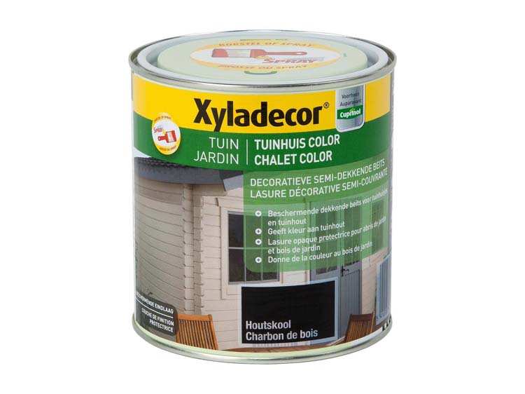Xyladecor Color houtbeits tuin 1l houtskool
