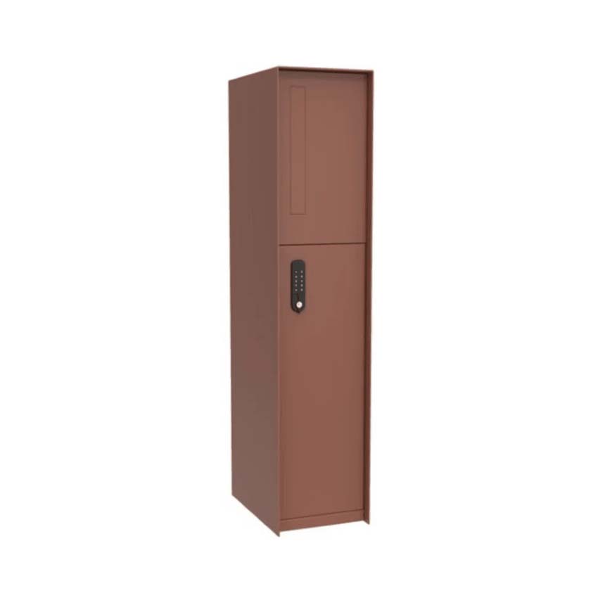 Boîte à colis ONZO (eSafe) Fenix aspect acier corten front connect