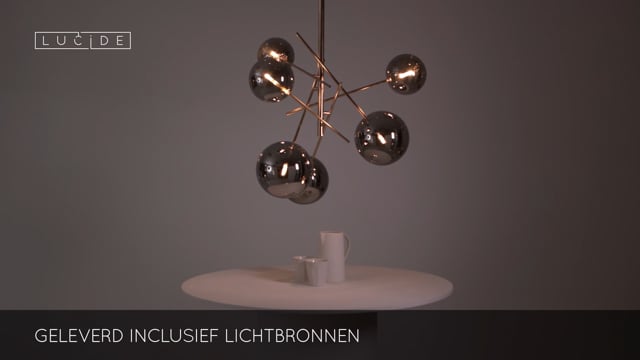 Lucide ALARA - Hanglamp - Ø 72 cm - LED - G4 - 6x1,5W 2700K - Goud Lucide ALARA - Hanglamp - Ø 72 cm - LED - G4 - 6x1,5W 2700K - Goud