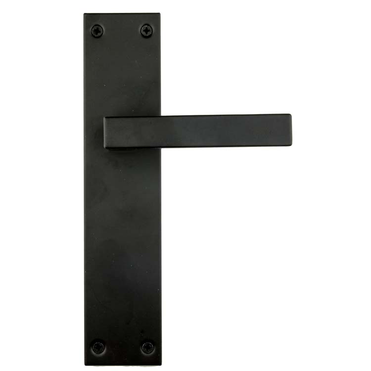Deurkruk pro trani plaat zwart no key