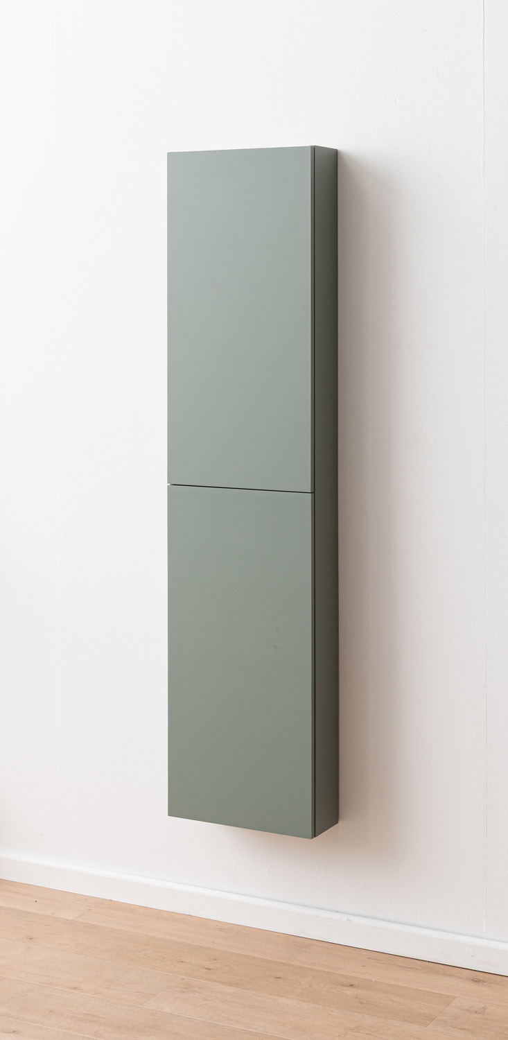 Kolomkast Raven mat saliegroen hangend 170x41,6x14,6cm