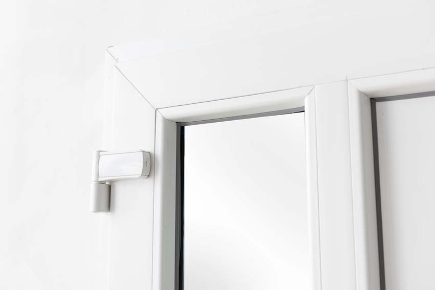 Buitendeur Lumeo PVC mat glas wit 1000x2000mm links