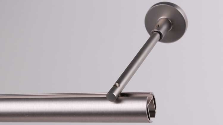 Regelbare muursteun jo20/28 chroom mat