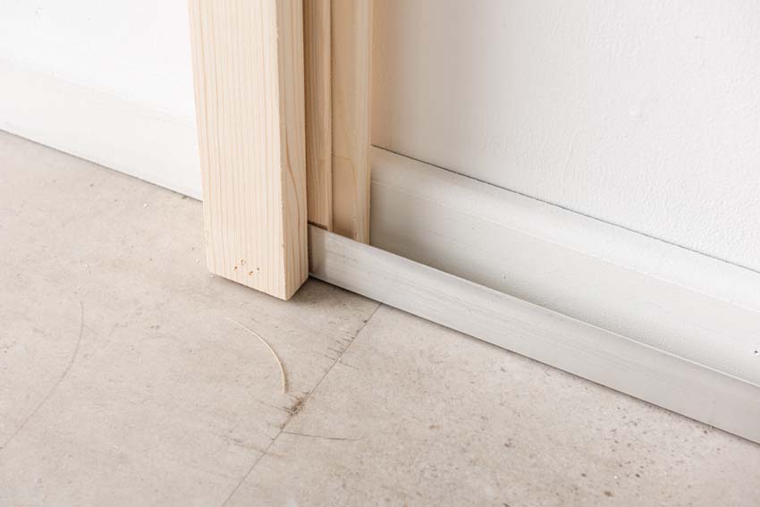 Porte extérieure bois Gargano 980x1980mm poussant à gauche