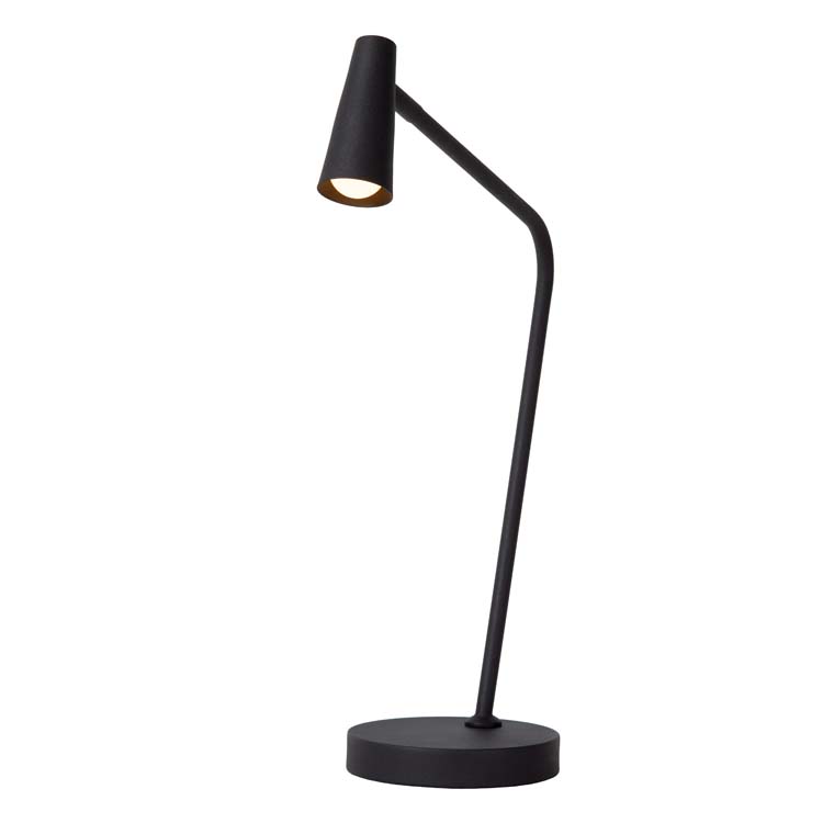 Leeslamp - zwart - H47,5cm - LED - 3W - 2700K - 3 StepDim - opblaadbaar