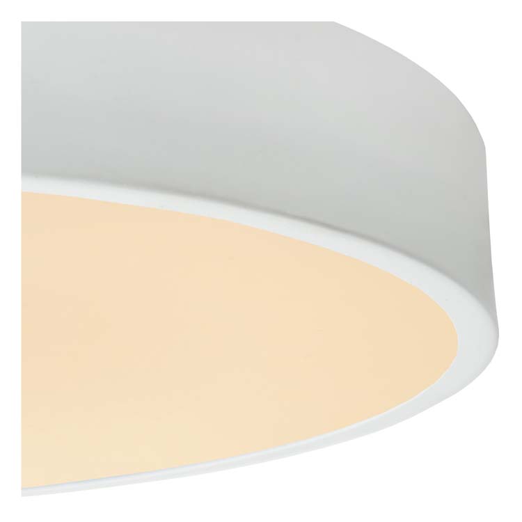 Lucide UNAR - Plafonnier - Ø 49,5 cm - LED Dim. - 1x36W 2700K - 3 StepDim - Blanc
