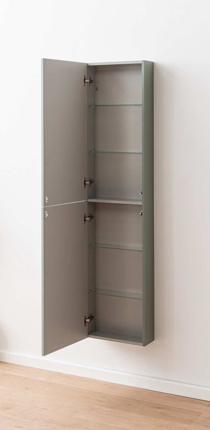 Kolomkast Raven mat saliegroen hangend 170x41,6x14,6cm