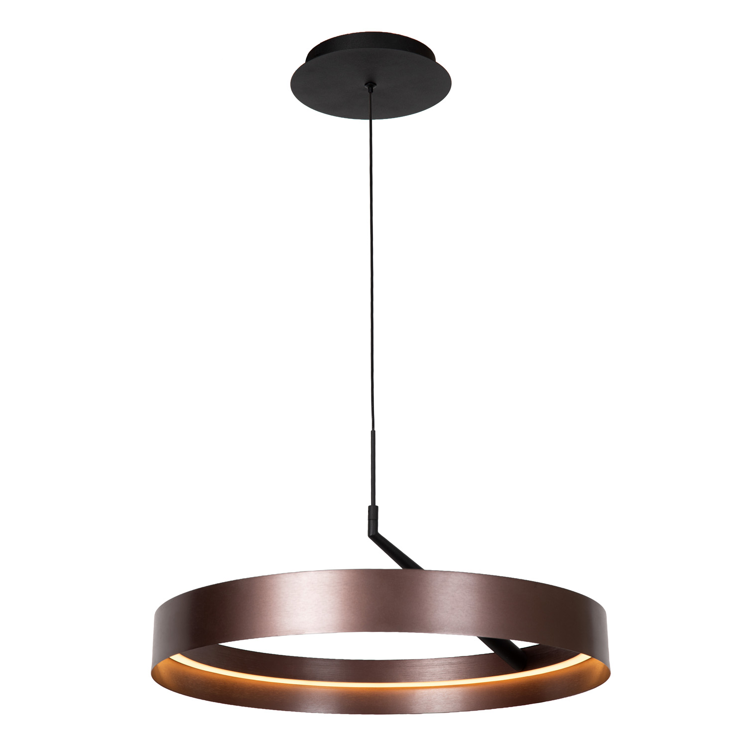 Hanglamp - Ø54,5cm - LED 3 StepDim - CCT - 1X36W 2200K/3000K - Koffie