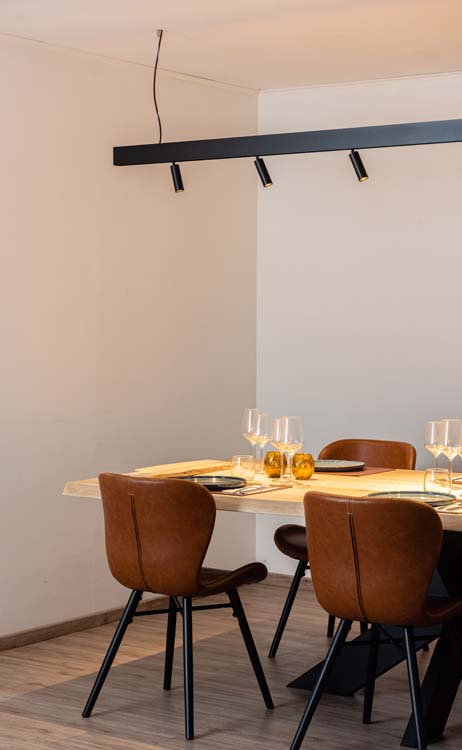 Rail lumineux Béa design noir 2,9m 6xGU10 4,5W lustre