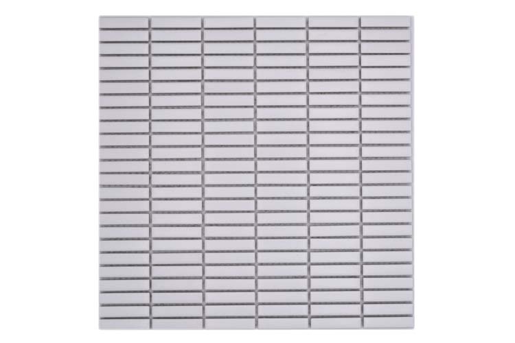 Mosaïque Finger blanc mat 30x30cm