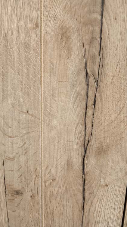 Bloc-porte tubulaire L 830mm Realwood oak planches 201.5cm