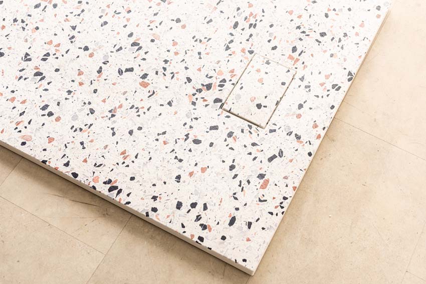 Douchebak Moby SMC terrazzo look 120x90cm