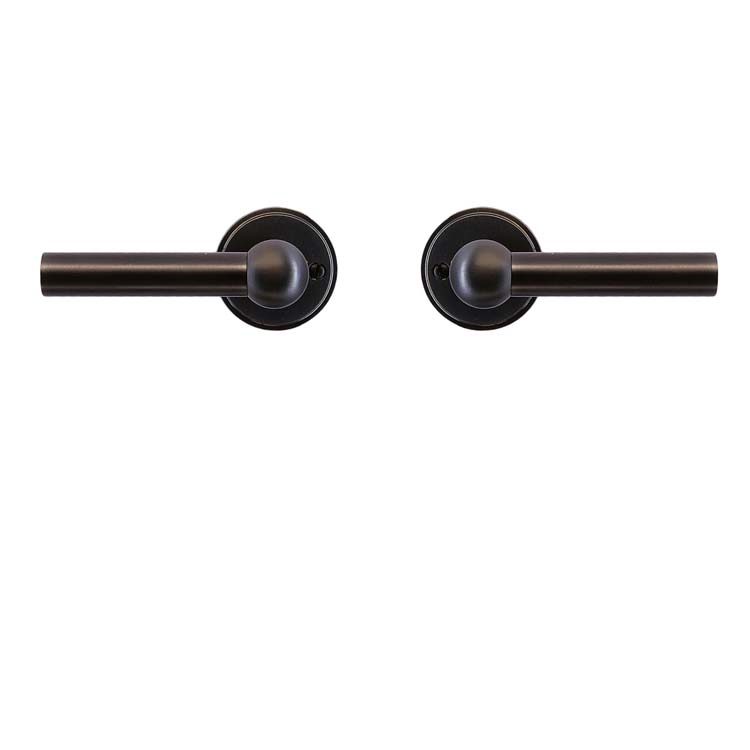 Poignée de porte grado 2x lucera carbon noir sans rosace