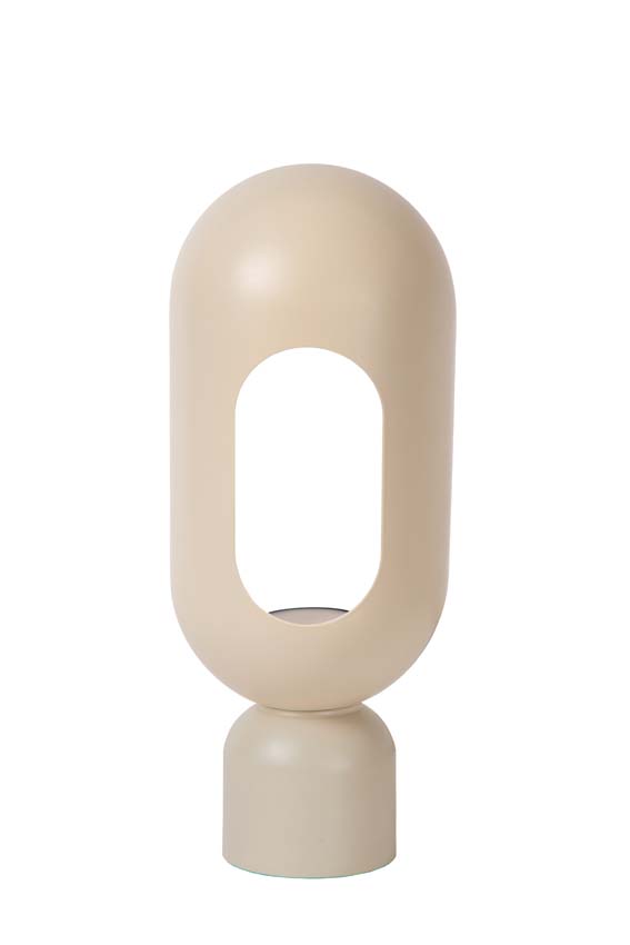 Lucide BARRIS - Lampe de table - 1xE27 - Taupe
