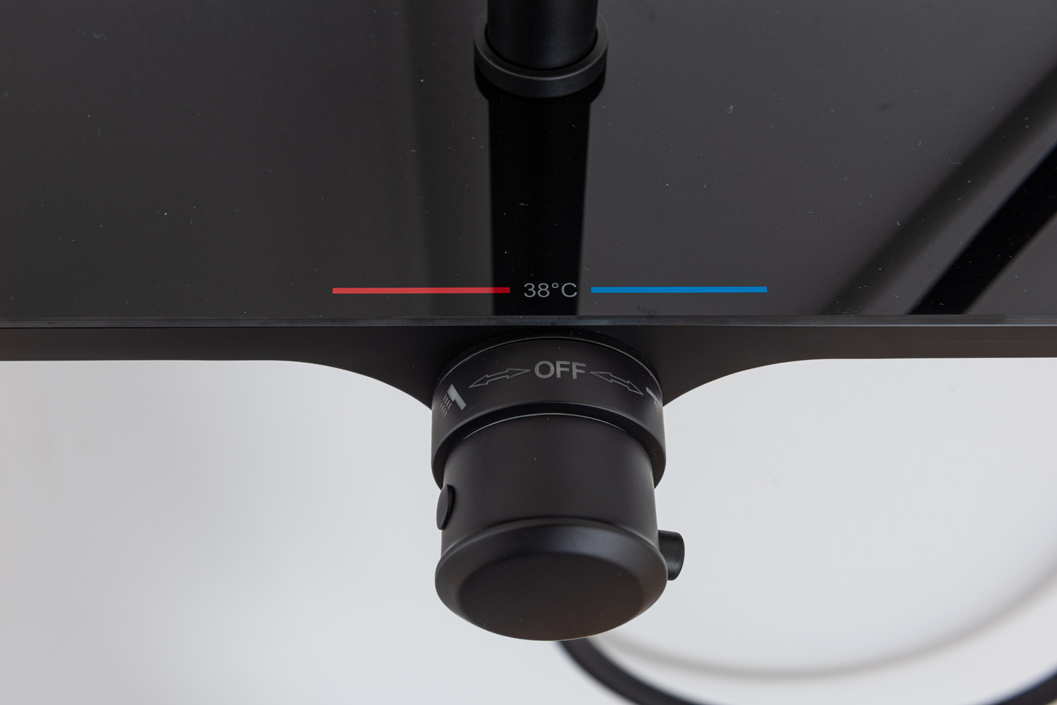 Bad- en doucheset Vicente thermostatisch mat zwart