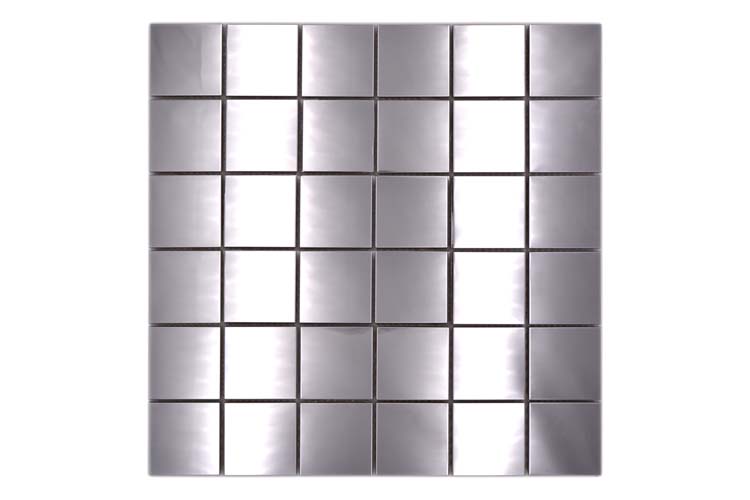 Mosaïque carré argent brillant 29,8x29,8cm