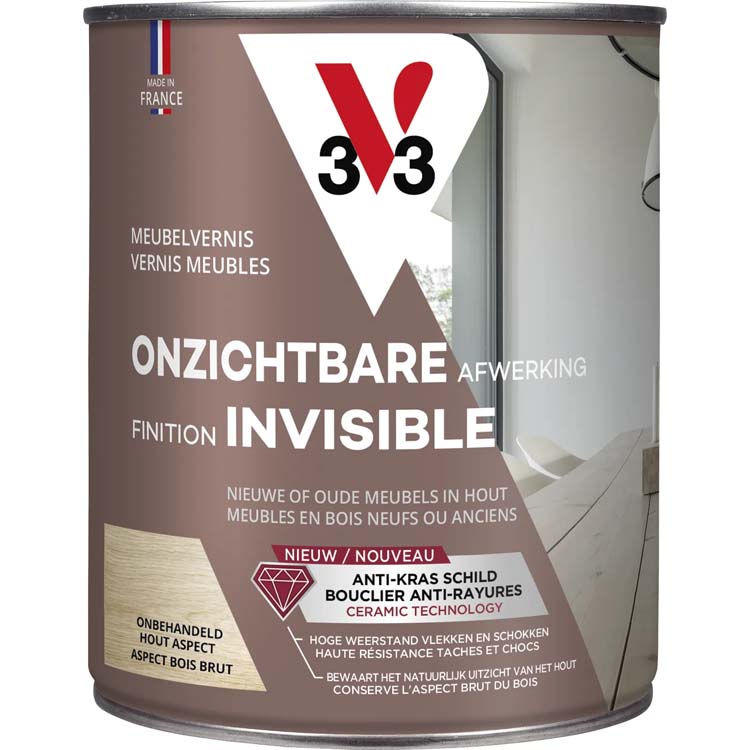 V33 mobilier effet bois non traité 1l