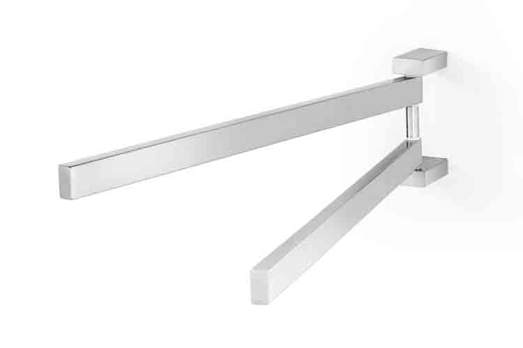 Zack Barre porte-serviettes Linea pivotable B3cm H11.5cm D44.5cm