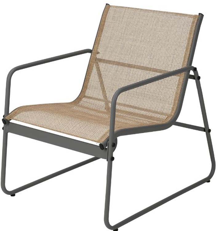 Tuinmeubelset 4-delig antraciet Millor