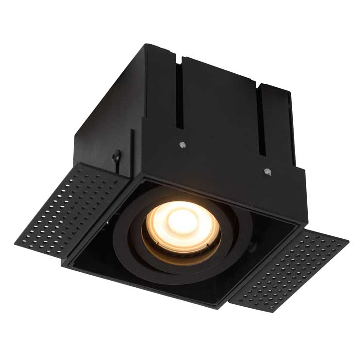 Lucide TRIMLESS - Inbouwspot - GU10/5W - Zwart