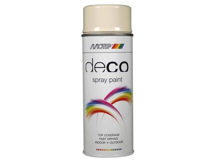 Motip Deco laque en spray brillant 0,4l blanc perlé