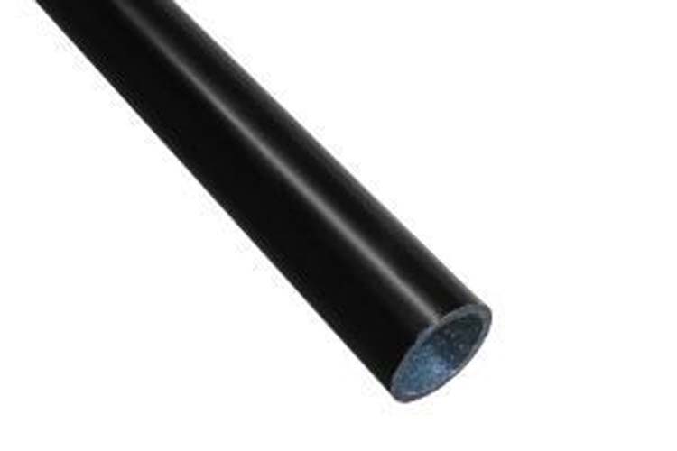 Tube dia 28mm acier noir 1m