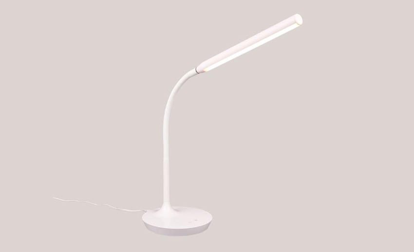 Bureaulamp - wit - Ø16xH38cm - dimbaar - LED - 1x5W - 3000/4000/5000K - touchbediening