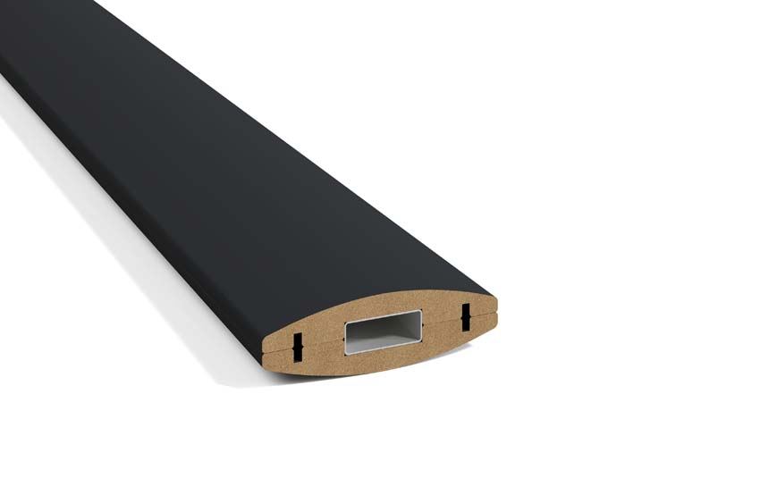 Roomdivider Line up Separo Maestro noir 12x277x3,6cm