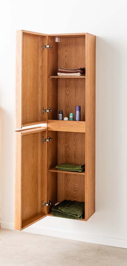 Kolomkast Floris eik hangend 170x40x35cm Kolomkast Floris eik hangend 170x40x35cm