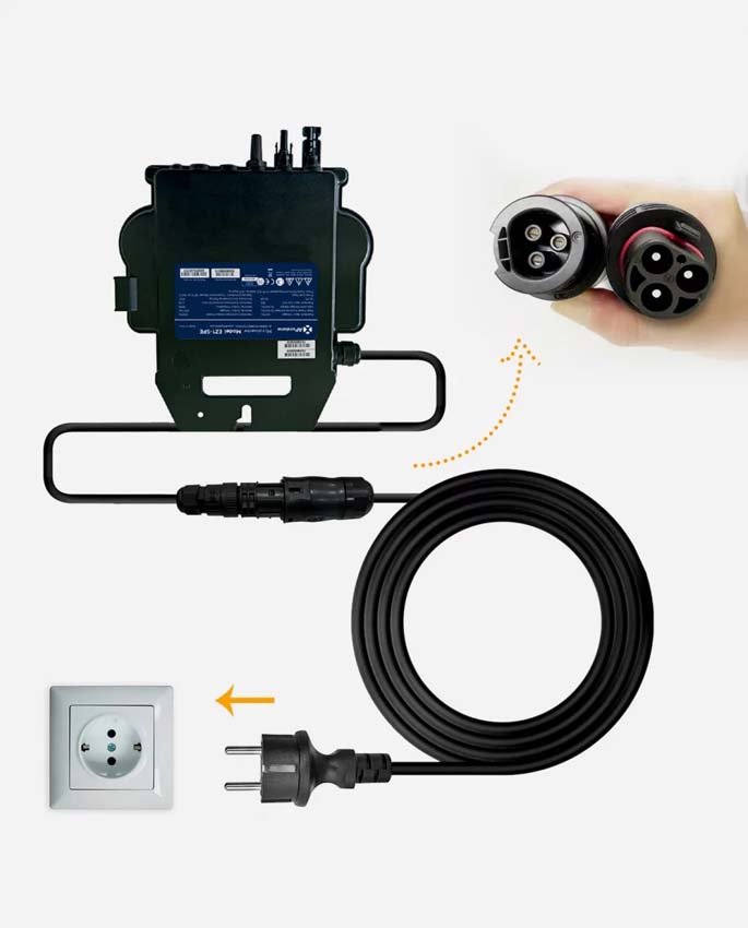 Set van zonnepanelen 800W full black - plug & play