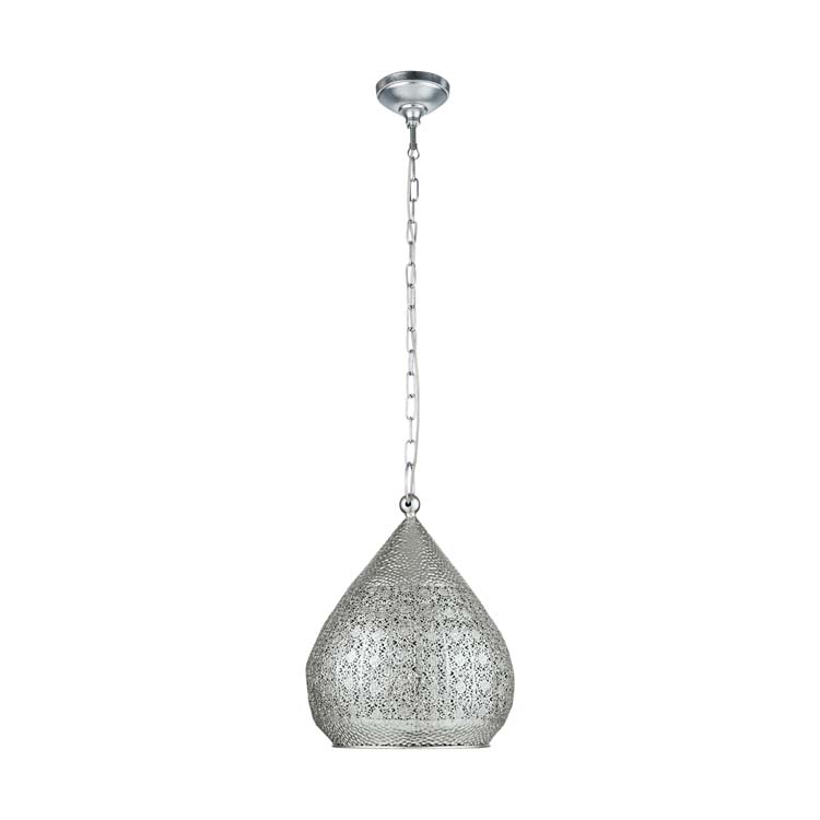 Suspension vintage argent mat diam 330 E27