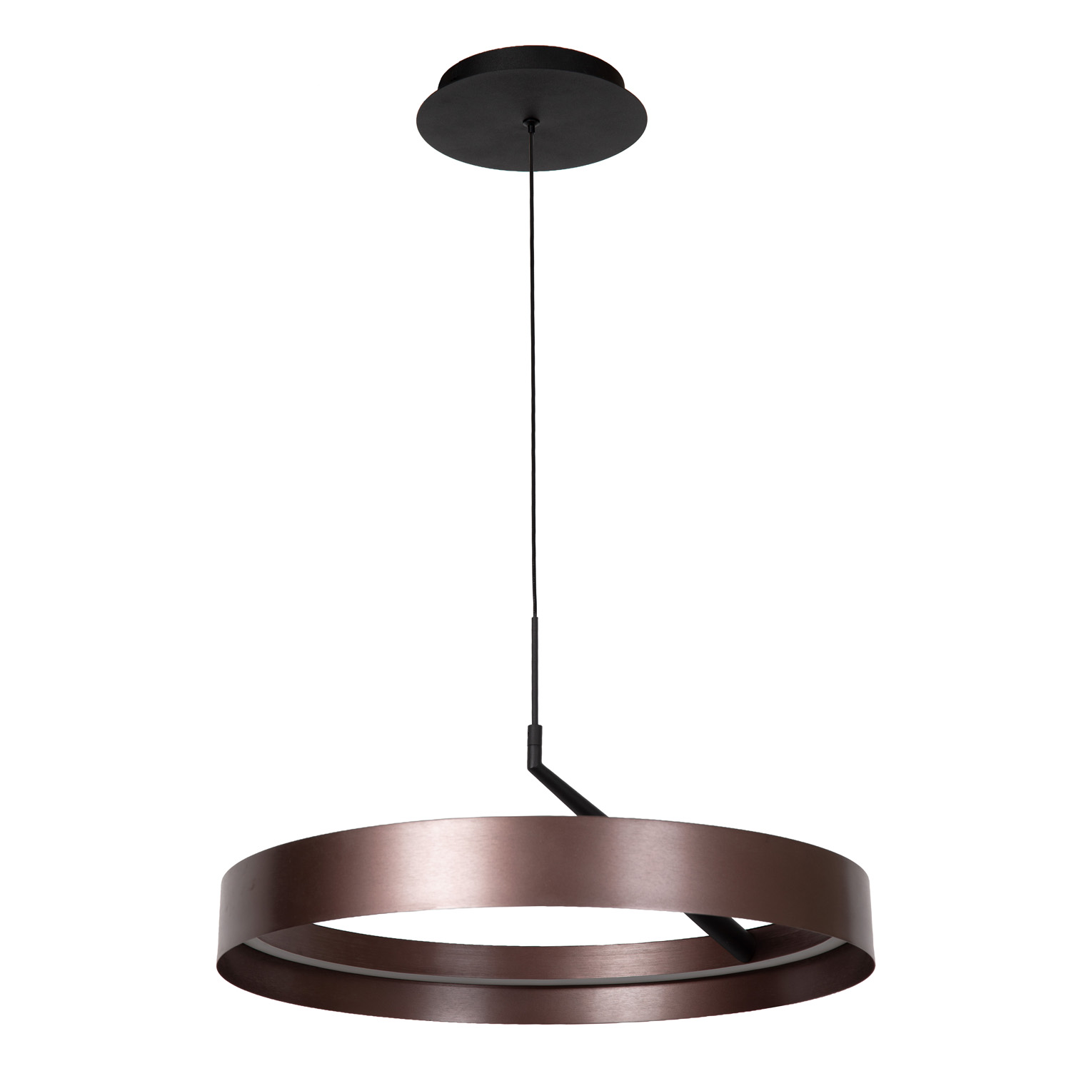 Hanglamp - Ø54,5cm - LED 3 StepDim - CCT - 1X36W 2200K/3000K - Koffie