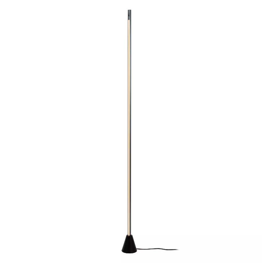 Lucide Vibes Equinox - Lampadaire - LED dimmable - CCT - 1x26W 2700K/4000K - Capteur de mouvement manuel - Fer gris