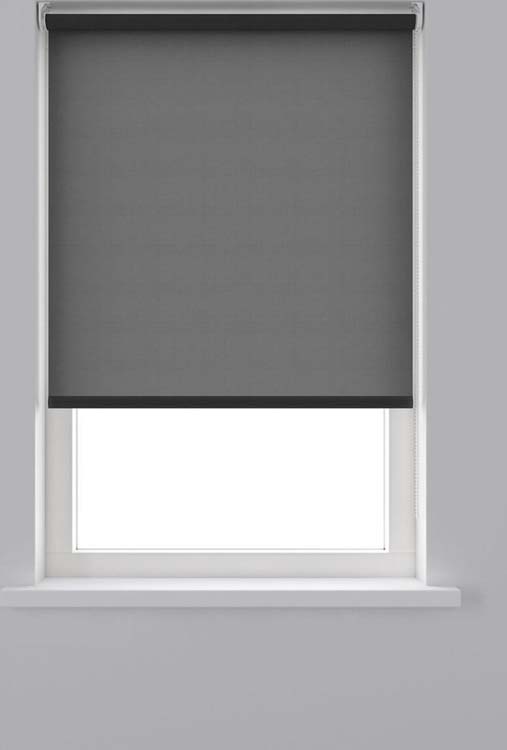 Rolgordijn lichtdoorlatend 60x190cm zwart