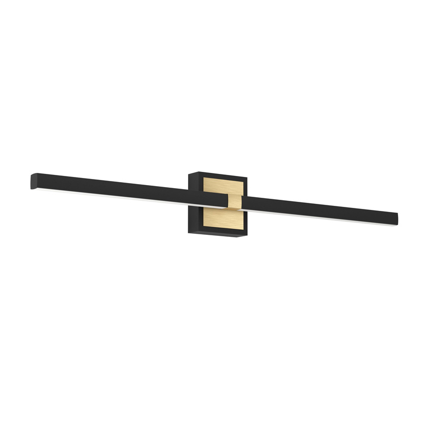 Applique murale - noir/doré - 80x11cm - LED - 1x17,5W - 3000K