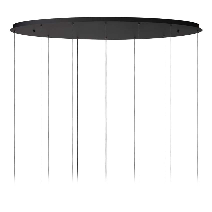 Lucide Premium Calina - Suspension - LED dimmable - CCT - 12x7W 2200K/3300K - Noir