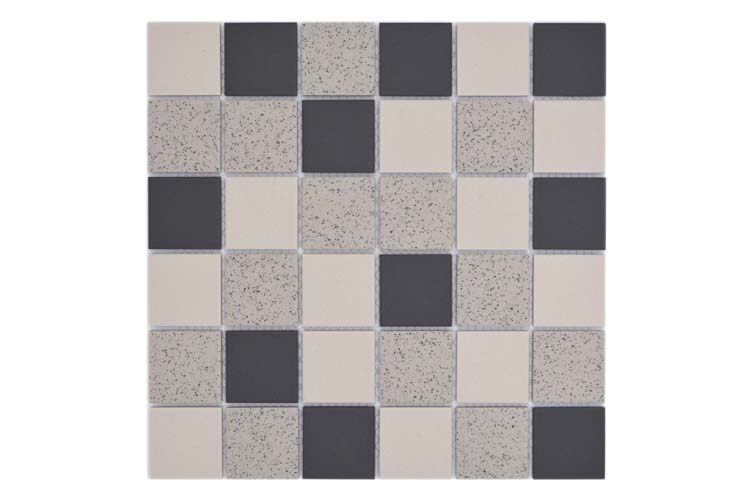 Mozaïek salt mix greige/zwart 30,6 x 30,6 cm