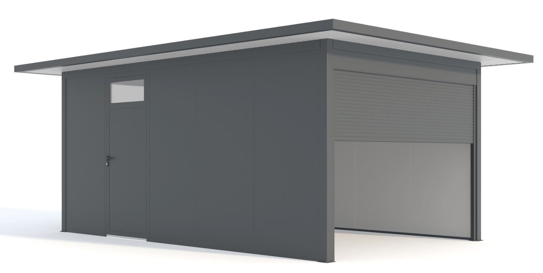 Garage metal anthracite small 325 x 525 x 240 cm