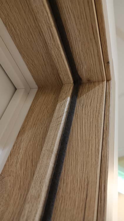 Bloc-porte âme tubulaire L 730mm rw oak planches 4500 verre mat201.5cm