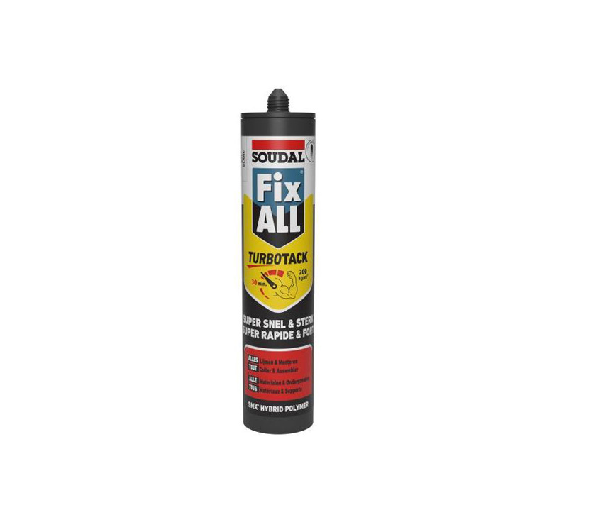 Lijm Soudal Fix ALL Turbo wit 290ml 1 stuk