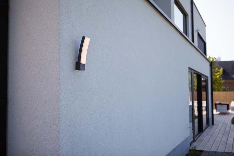 Eclairage extérieur applique murale LED 4000K 1800LM 18W gris foncé