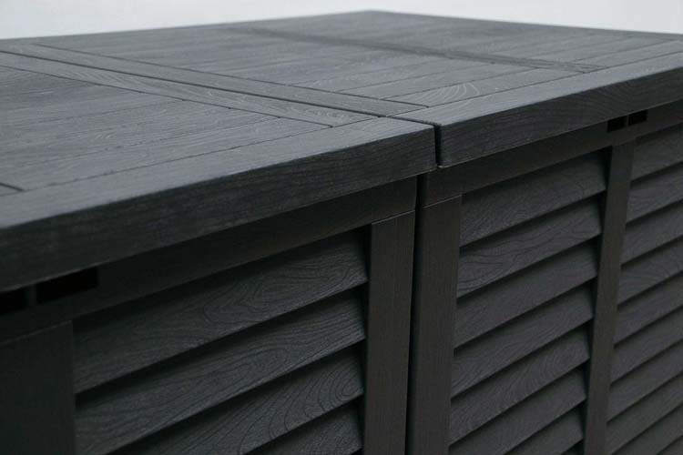 Opbergkist kussenbox XL Nevada zwart 750L