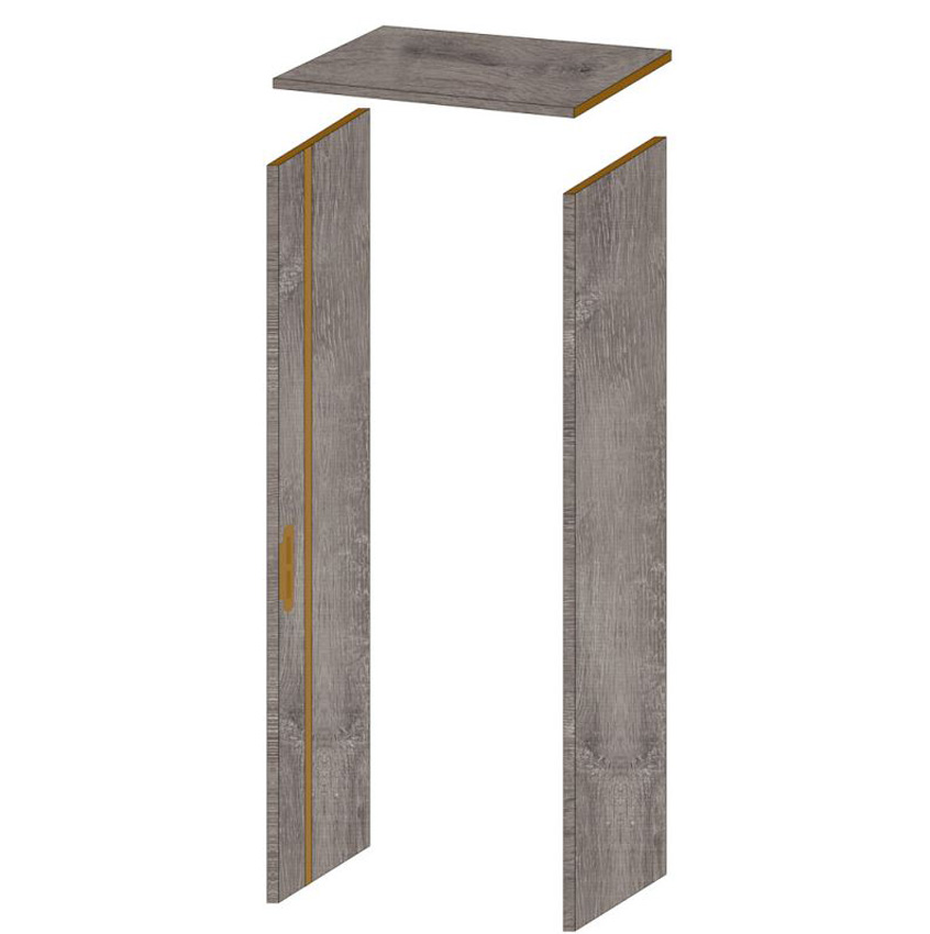 Arcade Mont-Ventoux gris 40x202,1cm sans cadre de porte