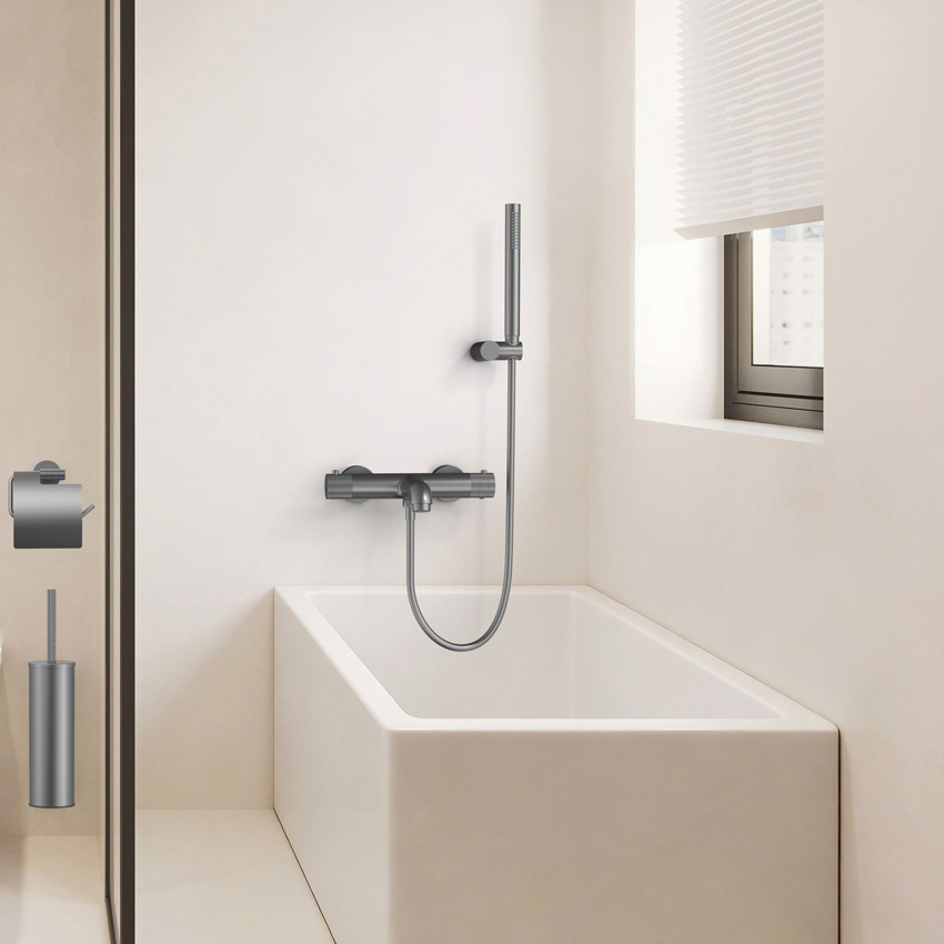 Robinet de baignoire Vera thermostatique gunmetal