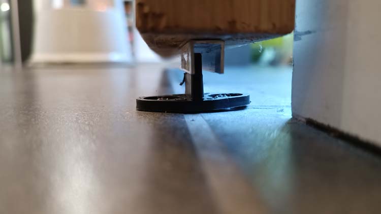 Porte coulissante simple complète Country chêne 93x180-231,5cm + rail noir