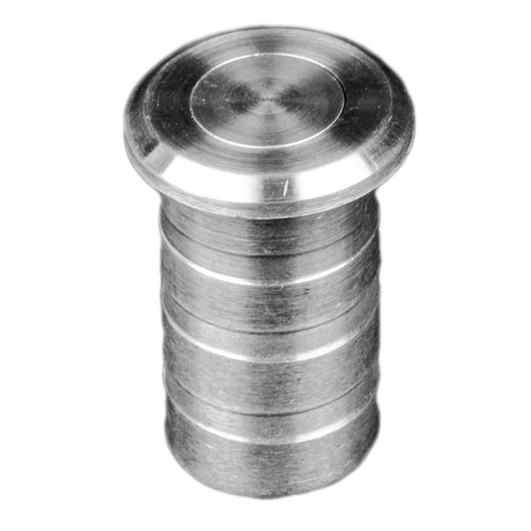 Vloergat 13mm inox look