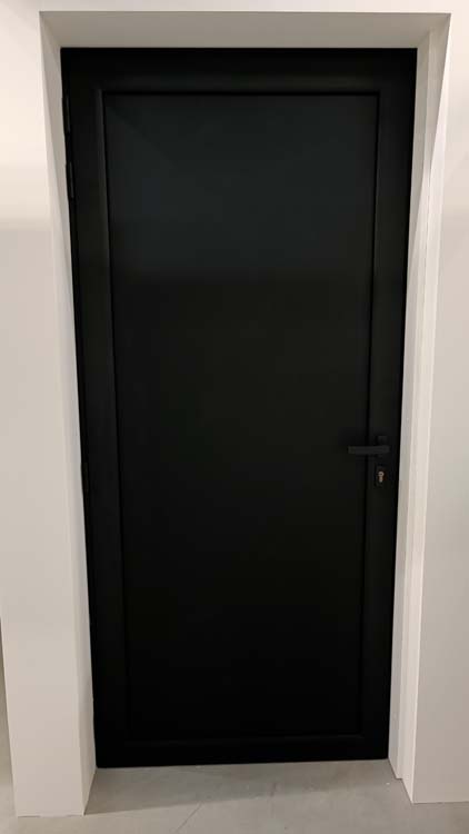 Buitendeur alu Faro zwart R 960X2180 mm